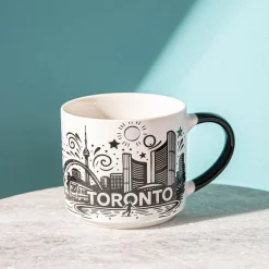 KSP Heritage 'Toronto' Ceramic Mug 470ml (Black/White)