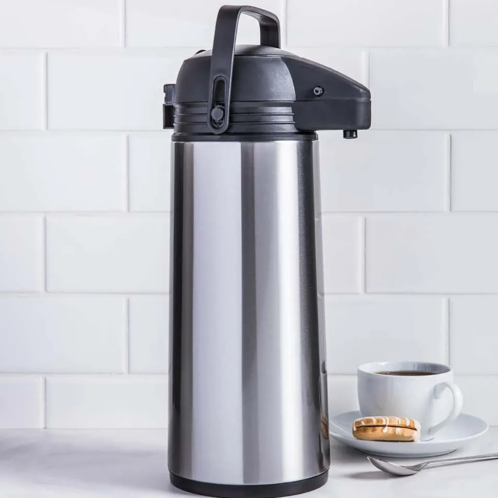 KSP Hilton Insulated Thermal Pump Carafe (Black/Stainless Steel)