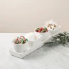 KSP Host Porcelain Mini Bowls with Tray - Set of 5 (White)