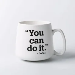 KSP Hug 'You Can Do It' Porcelain Mug 20oz./580ml (White)