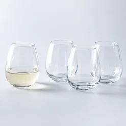 KSP Icon Stemless White Wine Glass - Set of 4 (12.8oz.)