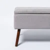 KSP Isabella Tufted Storage Bench (Light Grey)