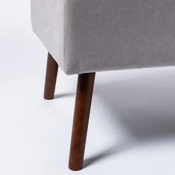KSP Isabella Tufted Storage Bench (Light Grey)