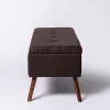 KSP Isabella Tufted Storage Bench (Brown)