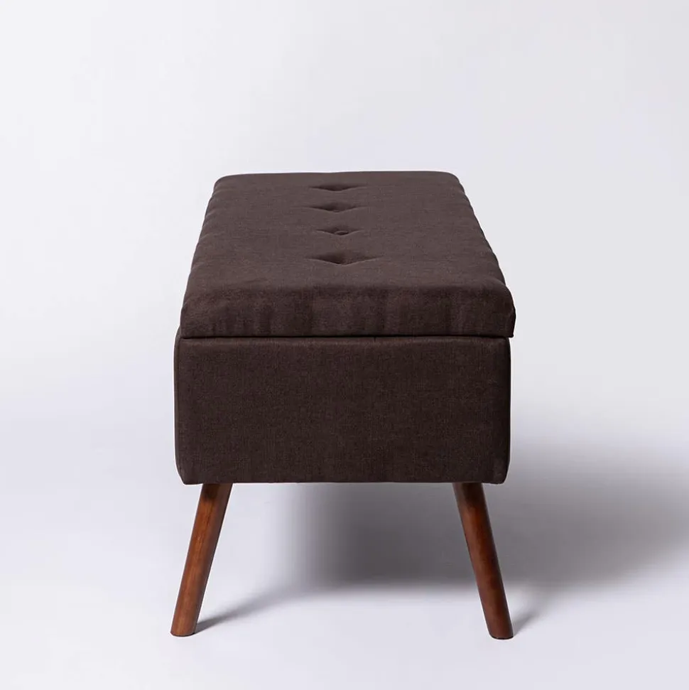 KSP Isabella Tufted Storage Bench (Brown)