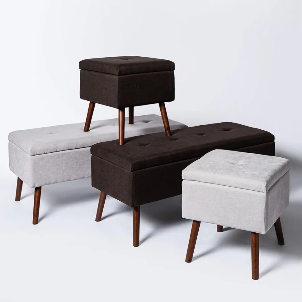 KSP Isabella Tufted Storage Bench (Brown)