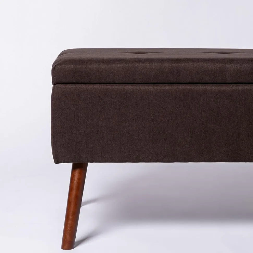 KSP Isabella Tufted Storage Bench (Brown)