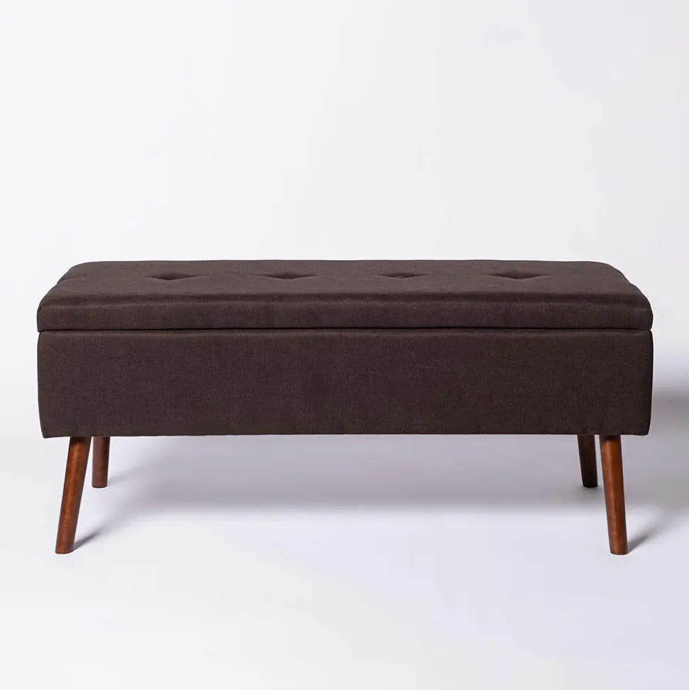KSP Isabella Tufted Storage Bench (Brown)