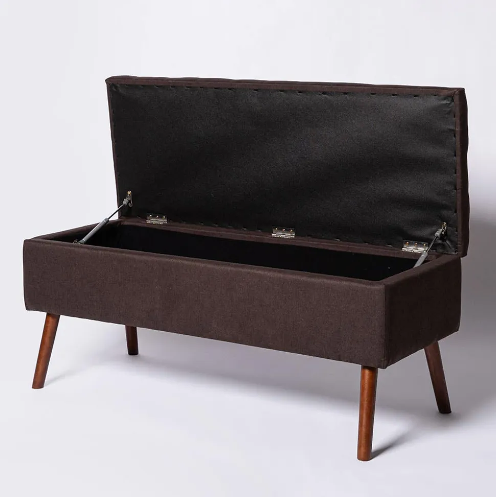 KSP Isabella Tufted Storage Bench (Brown)