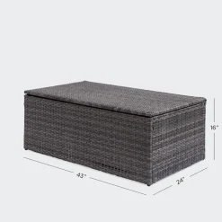KSP Jardin Outdoor Seating with Table Set - Set of 4 (Grey)