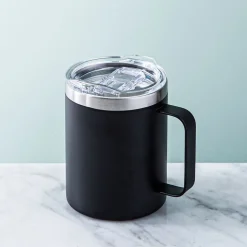 KSP Java Double Wall Desk Mug 12oz. (Black)