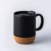 KSP Joe Ceramic Travel Mug with Cork Base 350mL (Black)