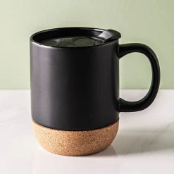 KSP Joe Ceramic Travel Mug with Cork Base 350mL (Black)
