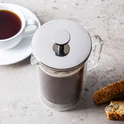 KSP Joe Double Wall French Press 20oz. (St/St - Clear)