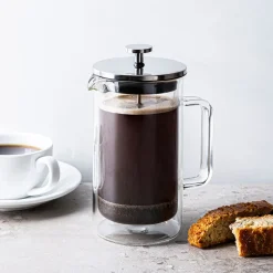 KSP Joe Double Wall French Press 20oz. (St/St - Clear)