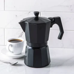 KSP Joe Stovetop Espresso Maker 6-cup (Black)