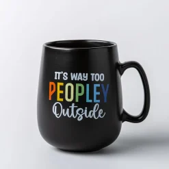KSP Jumbo Belly 'It'S Way Too Peopley Outside' Porcelain Mug 26oz.