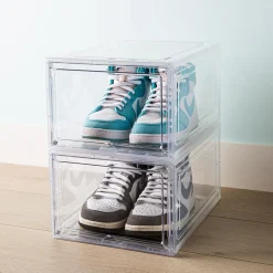KSP Kicks 'Modular' Shoe Storage Box 36x27x22.4cm (Clear)