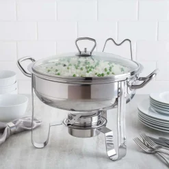 KSP Kuisine Chafing-Buffet Server with Stand (Stainless Steel)