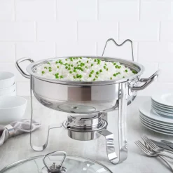 KSP Kuisine Chafing-Buffet Server with Stand (Stainless Steel)