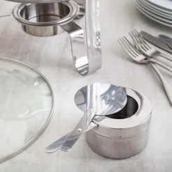 KSP Kuisine Chafing-Buffet Server with Stand (Stainless Steel)