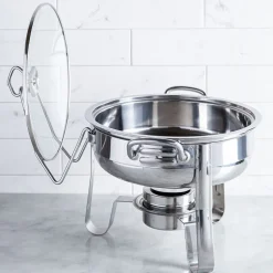 KSP Kuisine Chafing-Buffet Server with Stand (Stainless Steel)