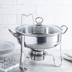KSP Kuisine Chafing-Buffet Server with Stand (Stainless Steel)