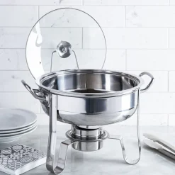 KSP Kuisine Chafing-Buffet Server with Stand (Stainless Steel)