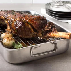 KSP Kuisine Open Roaster with Rack (Stainless Steel)