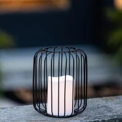 KSP Layne LED Metal Lantern 15x15x18cm (Black)