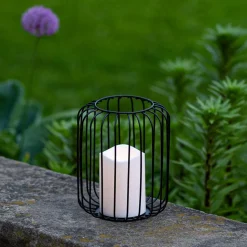KSP Layne LED Metal Lantern 15x15x18cm (Black)