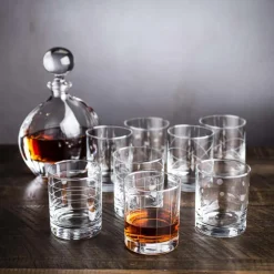 KSP Linea 'Etched' Double Old Fashioned Glasses - Set of 8