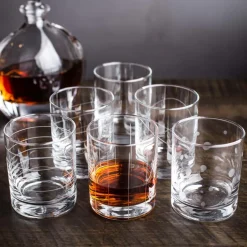 KSP Linea 'Etched' Double Old Fashioned Glasses - Set of 8