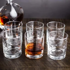 KSP Linea 'Etched' Double Old Fashioned Glasses - Set of 8