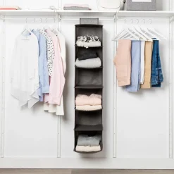 KSP Linea '6-Shelf' Hanging 6-Shelf Org. (Grey) 30 cm sq. x 127 cm