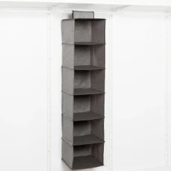 KSP Linea '6-Shelf' Hanging 6-Shelf Org. (Grey) 30 cm sq. x 127 cm