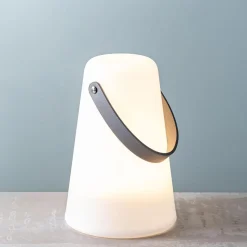 KSP Lumo LED Plastic Lantern with Handle 13.8x13.8x20.5cm (White)