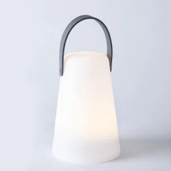 KSP Lumo LED Plastic Lantern with Handle 13.8x13.8x20.5cm (White)