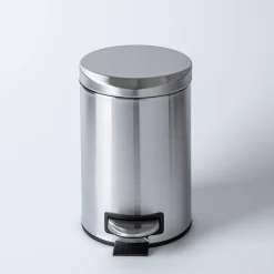 KSP Luna Soft-Close Moon Cover Step Garbage Can 3L (Stainless Steel)