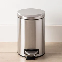 KSP Luna Soft-Close Moon Cover Step Garbage Can 3L (Stainless Steel)