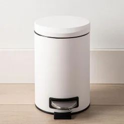 KSP Luna Soft-Close Moon Cover Step Garbage Can 3L (White)
