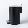 KSP Luna Soft-Close Moon Cover Step Garbage Can 3L (Black)