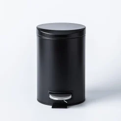 KSP Luna Soft-Close Moon Cover Step Garbage Can 3L (Black)