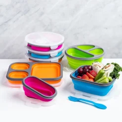 KSP Lunch Pop! Bento 'Rectangle' Silicone Food Container (Asstd.)