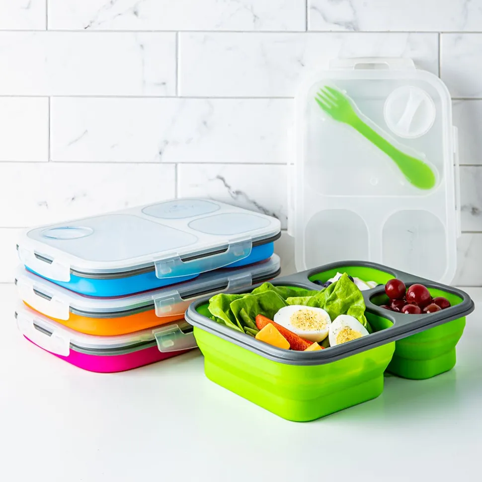 KSP Lunch Pop! Bento 'Rectangle' Silicone Food Container (Asstd.)