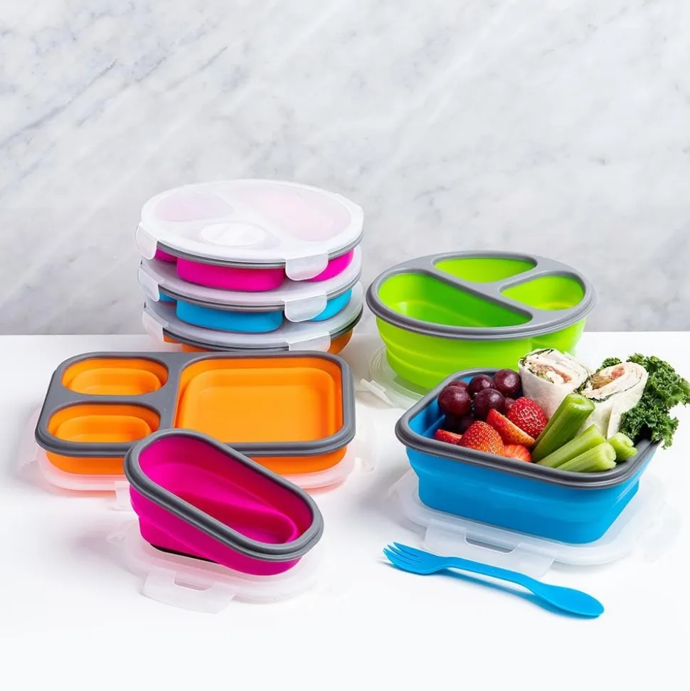KSP Lunch Pop! Bento 'Round' Silicone Food Container (Asstd.)