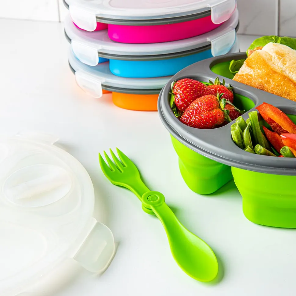 KSP Lunch Pop! Bento 'Round' Silicone Food Container (Asstd.)
