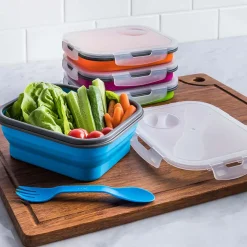 KSP Lunch Pop! 'Rectangle' Silicone Food Container (Asstd.)