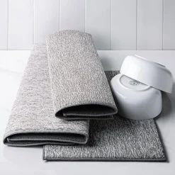 KSP Luxedry Heathered Microfiber Dish Drying Mat - Set/3 (Grey)