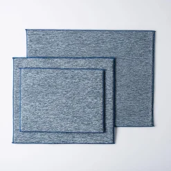 KSP Luxedry Heathered Microfiber Dish Drying Mat - Set/3 (Denim)